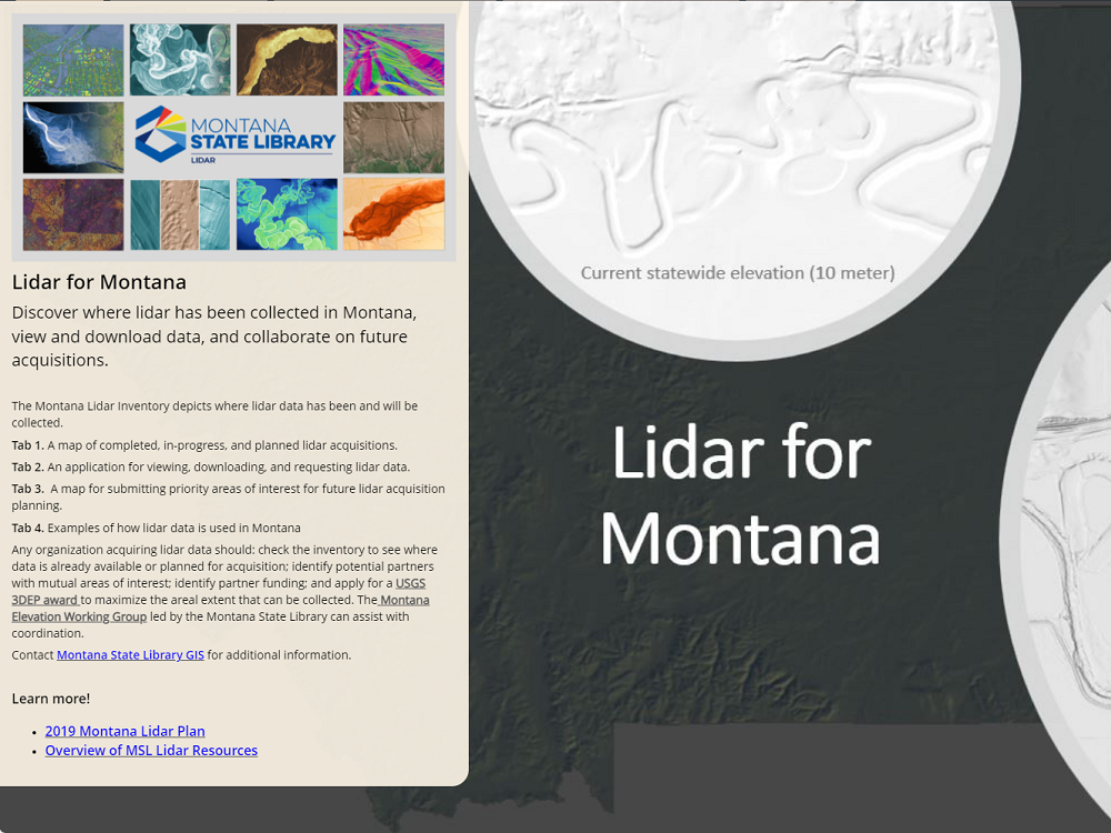 Montana Lidar Inventory Application